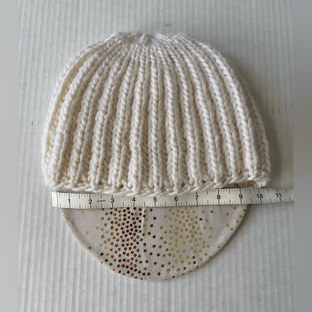 House of Lafayette Theo Wool Alpaca Woven Hat with Leather ⭐️ Stars on Brim - Picture 9 of 15